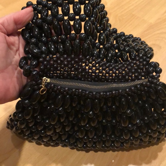 Black beaded bag - Picture 4 of 7